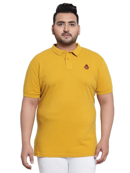 yellow solid polo t-shirt - 16462295 - Very Small Image - 1