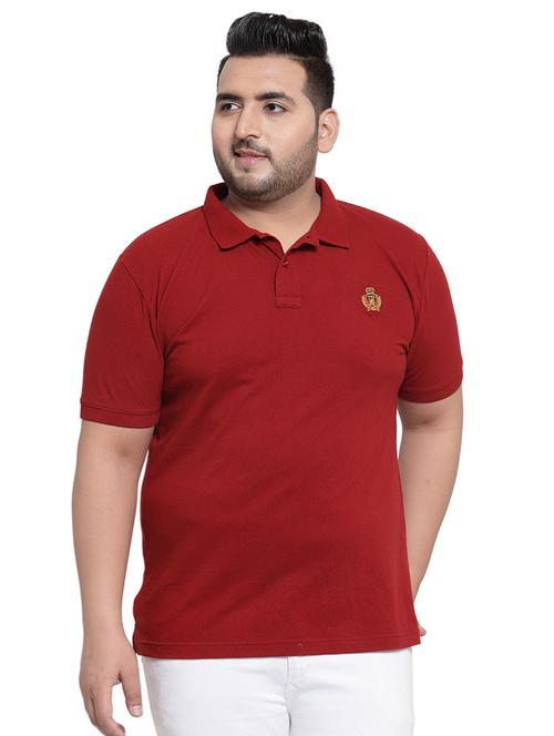 red solid polo t-shirt - 16462296 - Very Small Image - 1