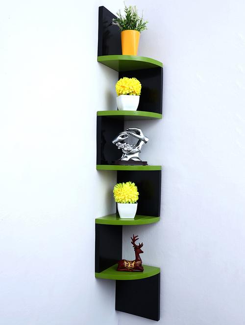 zigzag corner wall mount shelf unit - 16462356 - Very Small Image - 1
