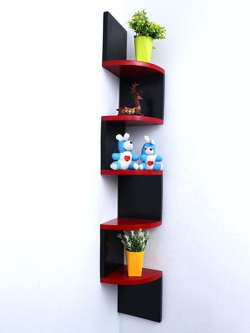 zigzag corner wall mount shelf unit - 16462358 - Very Small Image - 1