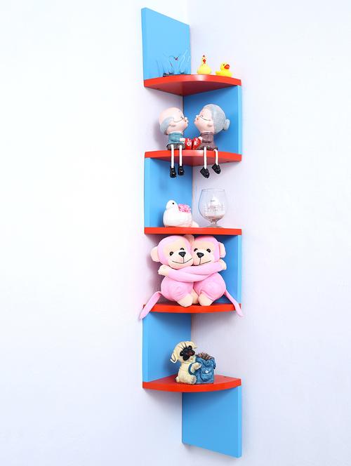 zigzag corner wall mount shelf unit - 16462364 - Very Small Image - 1