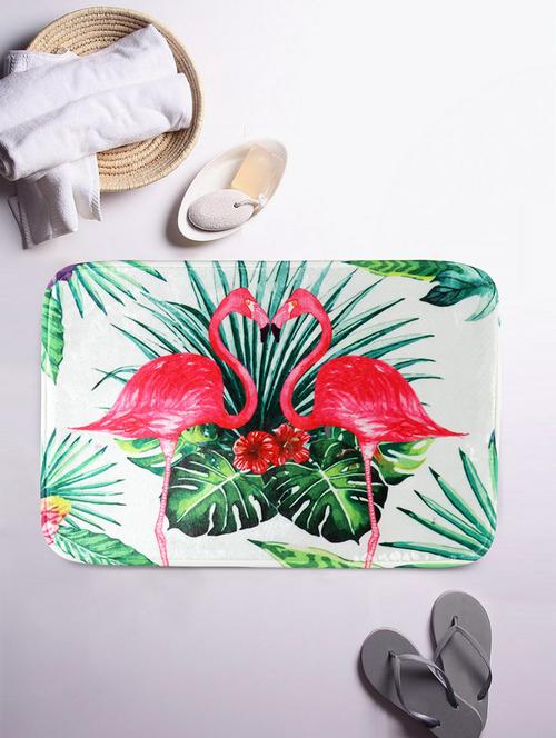 cortina rectangular shape printed polyester bath mat - 16"x24", multicolour-001 - 16462842 - Very Small Image - 1