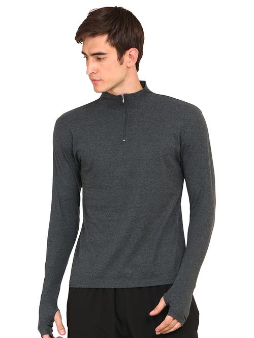 grey solid t-shirt - 16465424 - Very Small Image - 1