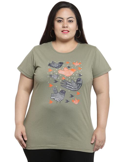 round neck quirky print tee - 16465617 - Very Small Image - 1