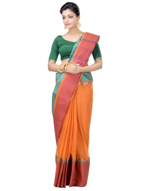 solid tant saree - 16465923 - Very Small Image - 1