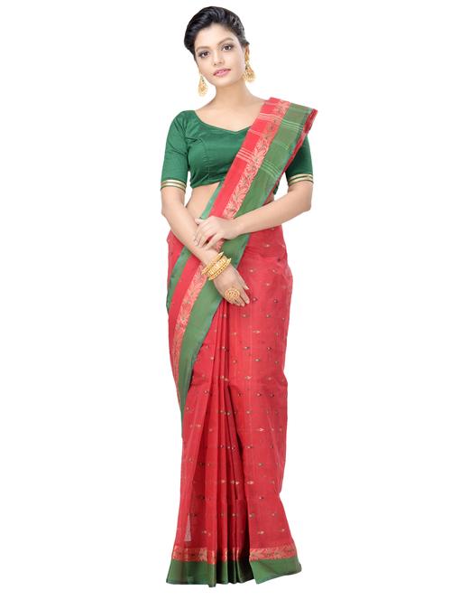 printed tant saree - 16465927 - Very Small Image - 1