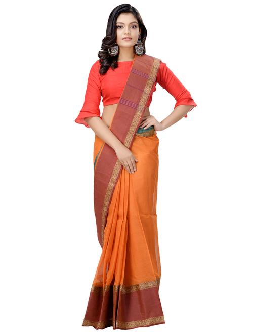 solid tant saree - 16465929 - Very Small Image - 1