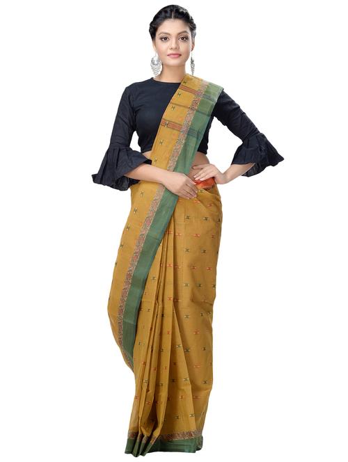 printed tant saree - 16465937 - Very Small Image - 1