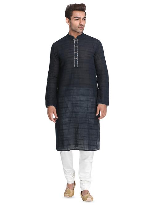 black striped long kurtas kurta - 16466173 - Very Small Image - 1