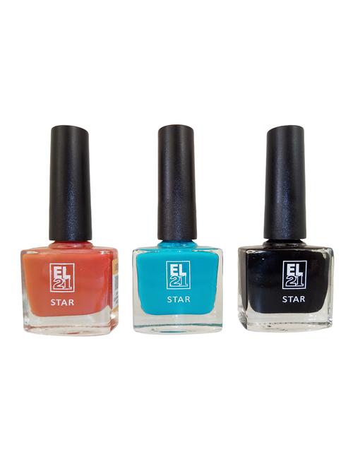 el21 nail polish pack of 3 # 44 - blue lagoon - 16466475 - Very Small Image - 1