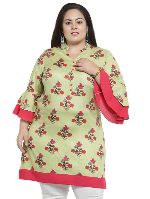 floral straight kurta - 16466531 - Very Small Image - 1