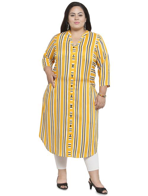 striped straight kurta - 16466536 - Very Small Image - 1