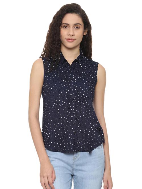 polka dot sleeveless shirt - 16467335 - Very Small Image - 1