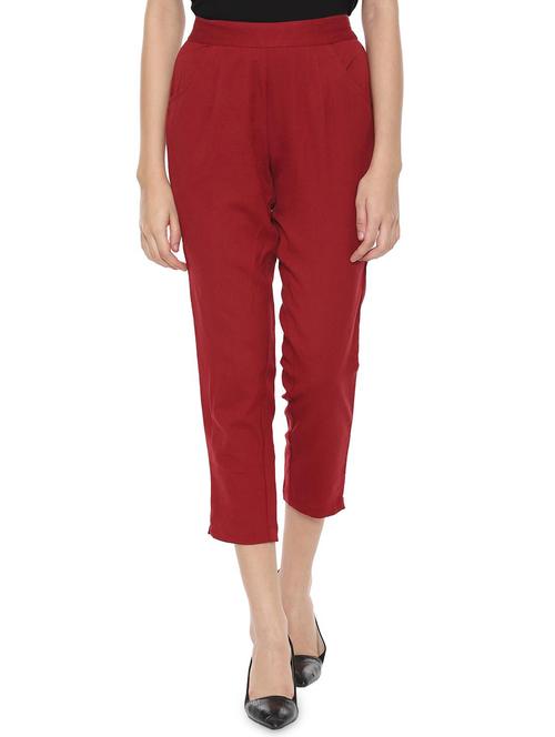 high rise flat front trousers trouser - 16470309 - Very Small Image - 1