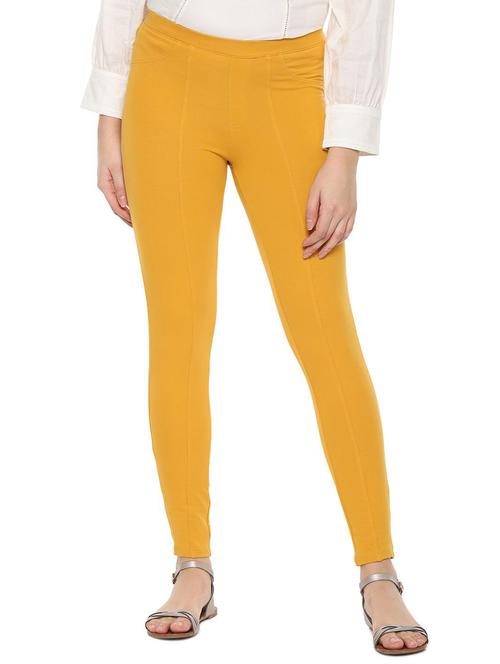 high rise solid jeggings - 16470322 - Very Small Image - 1