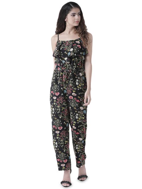drawstring waist floral jumpsuit - 16470606 - Very Small Image - 1