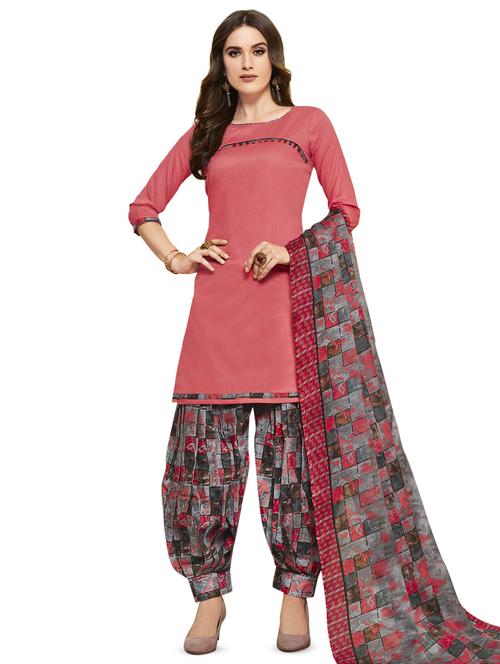 printed unstitched suit - 16471326 - Very Small Image - 1