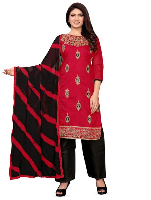 embroidered unstitched suit - 16471334 - Very Small Image - 1