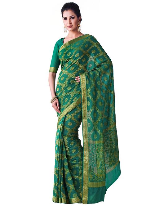 conversational patola saree with blouse - 16471451 - Very Small Image - 1