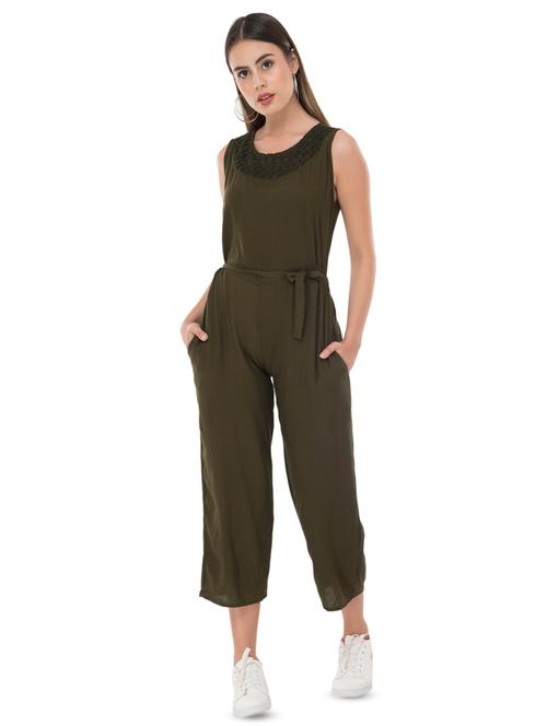 tie knot crochet lace jumpsuit - 16471752 - Very Small Image - 1