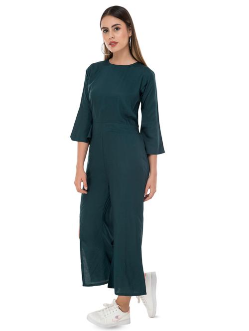 bell sleeved full leg jumpsuit - 16471764 - Very Small Image - 1