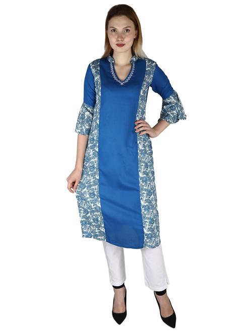 women's straight kurta - 16472158 - Very Small Image - 1