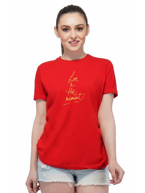 crew neck quirky text tee - 16472239 - Very Small Image - 1