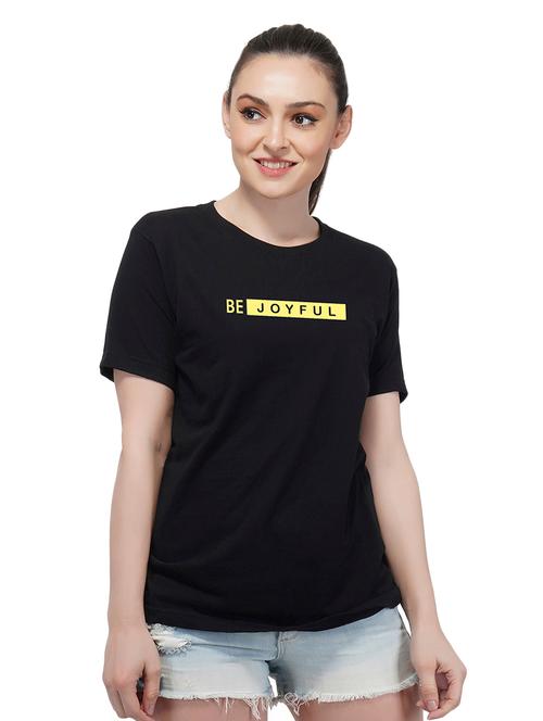 crew neck quirky text tee - 16472243 - Very Small Image - 1