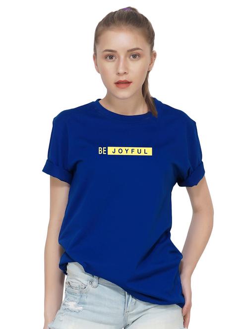 crew neck quirky text tee - 16472244 - Very Small Image - 1