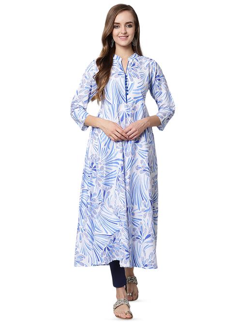 printed anarkali kurta - 16472321 - Very Small Image - 1