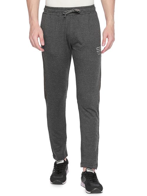 grey solid trackpants - 16472423 - Very Small Image - 1