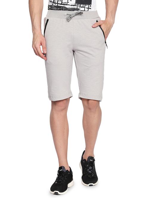 light grey solid shorts - 16472430 - Very Small Image - 1