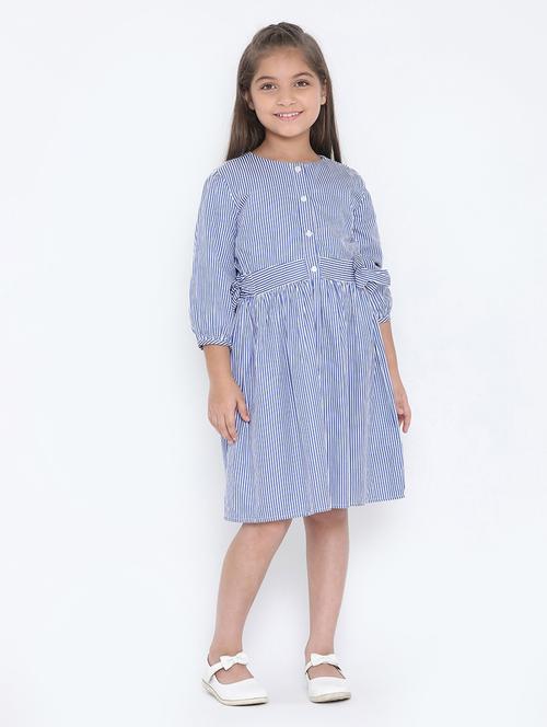 tie knot side striped dress - 16472907 - Very Small Image - 1