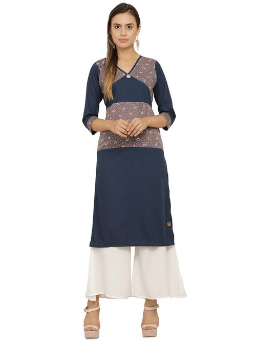 digital printed straight kurta - 16473934 - Very Small Image - 1