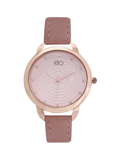 e2o round dial analog watch -(5656pink) - 16474406 - Very Small Image - 1