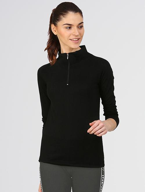 women's plain high neck t-shirt - 16475541 - Very Small Image - 1