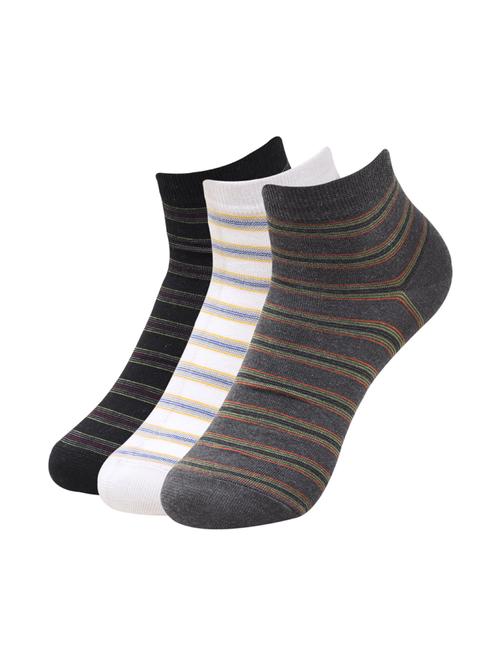 men pack of 3 striped ankle length sock - 16476293 - Very Small Image - 1