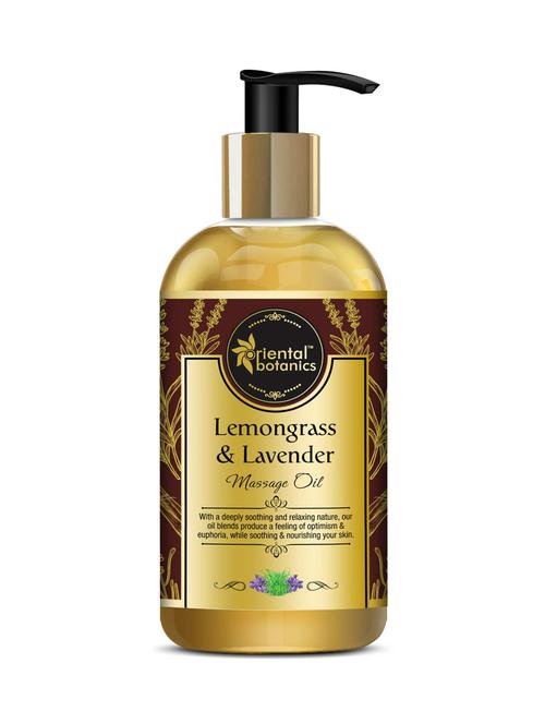 oriental botanics body massage oil (lemongrass & lavender) - 200ml - 16476386 - Very Small Image - 1