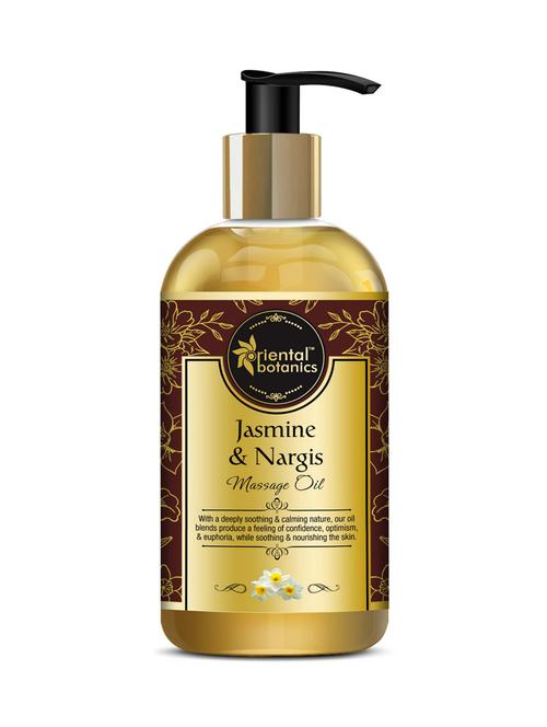 oriental botanics body massage oil (jasmine & nargis) - 200ml - 16476387 - Very Small Image - 1