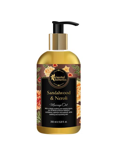 oriental botanics body massage oil - 200ml (sandalwood & neroli) - 16476388 - Very Small Image - 1