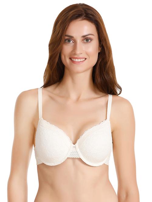 floral laced plunge bra - 16477540 - Very Small Image - 1