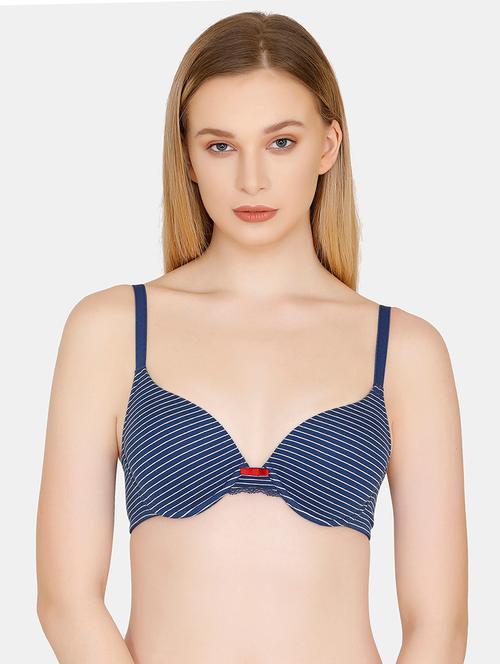 contrast bow patch push up bra - 16477551 - Very Small Image - 1