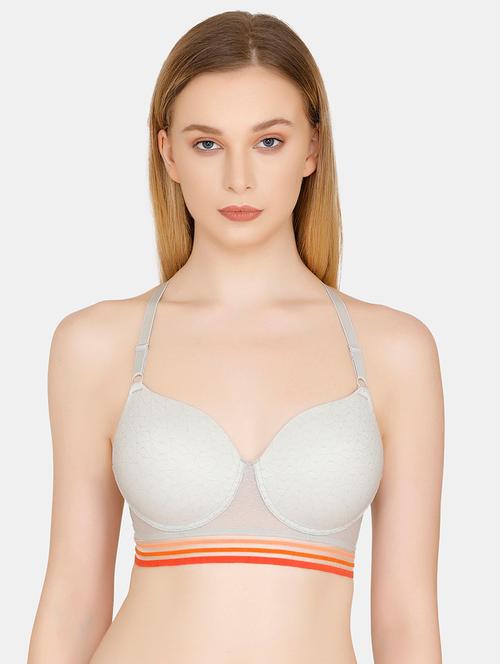 racer back printed t-shirt bra - 16477558 - Very Small Image - 1