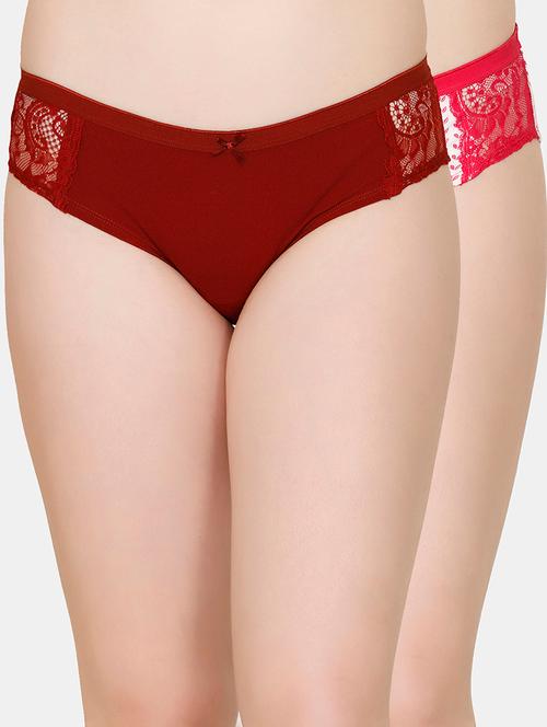 lace insert hipster panty - 16480633 - Very Small Image - 1