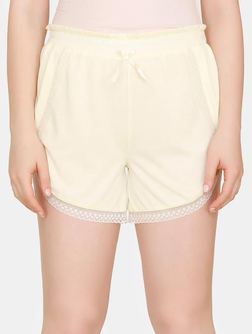 laced hem solid shorts - 16481246 - Very Small Image - 1