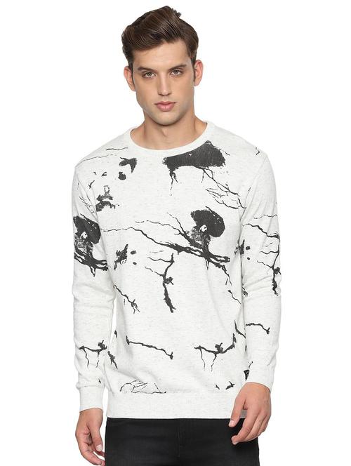white printed pullover - 16482784 - Very Small Image - 1