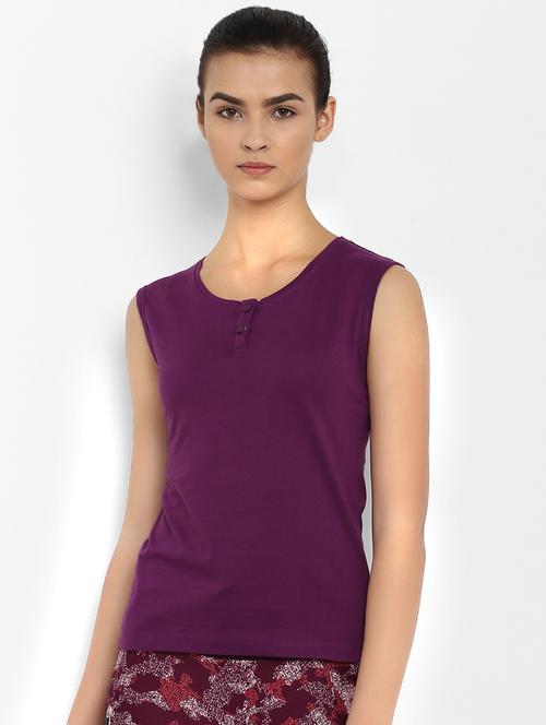 women's plain henley neck t-shirt - 16483120 - Very Small Image - 1
