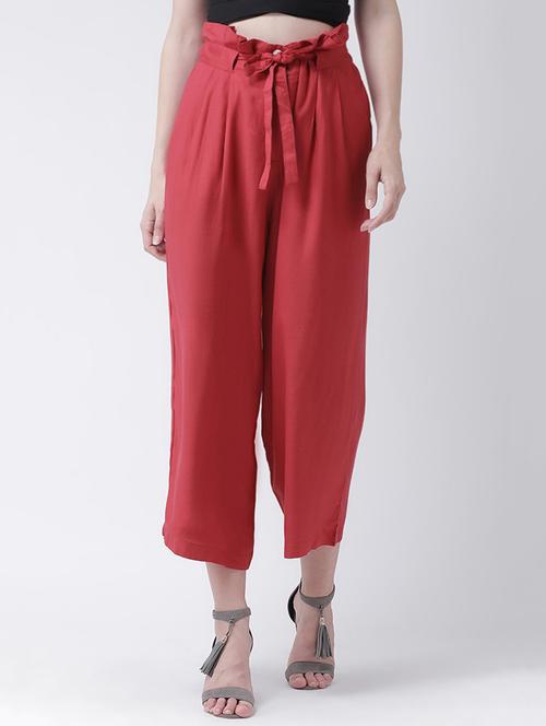 tie knot wide leg trouser - 16483217 - Very Small Image - 1