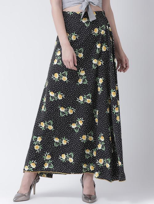 high rise floral a-line skirt - 16483220 - Very Small Image - 1