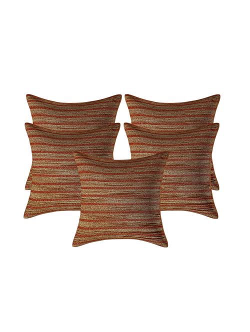 texstylers-striped-5 piece standard size cushion cover set-(16x16 inches) - 16487339 - Very Small Image - 1